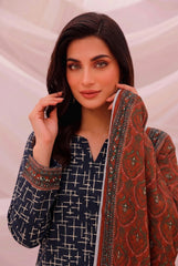 3 Pcs Lawn Unstitched Suit 512