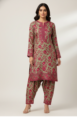 2 Piece Digital Print Khaddar Suit 17