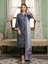 3 Pcs Lawn Unstitched Suit 520