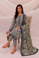 3 Pcs Lawn Unstitched Suit 502