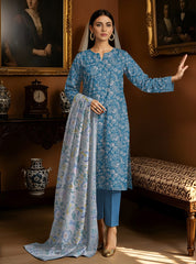3 Pcs Lawn Unstitched Suit 550