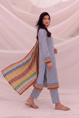 3 Pcs Lawn Unstitched Suit 505