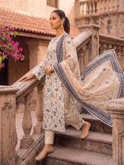 3 Pcs Lawn Unstitched Suit 584