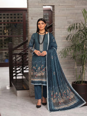 3 Pcs Lawn Unstitched Suit 587