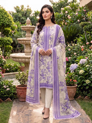 3 Pcs Lawn Unstitched Suit 588