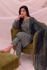 3 Pcs Lawn Unstitched Suit 508