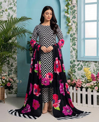 3 Pcs Lawn Unstitched Suit 511