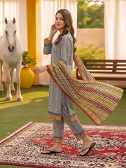 3 Pcs Lawn Unstitched Suit 513