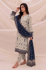 3 Pcs Lawn Unstitched Suit 516