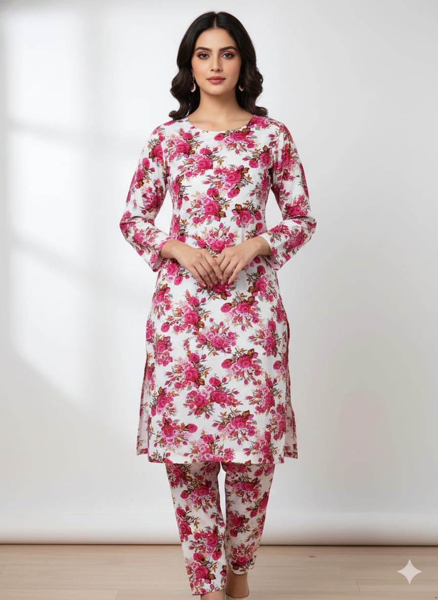 2 Pcs Ladies Suit  Des  119