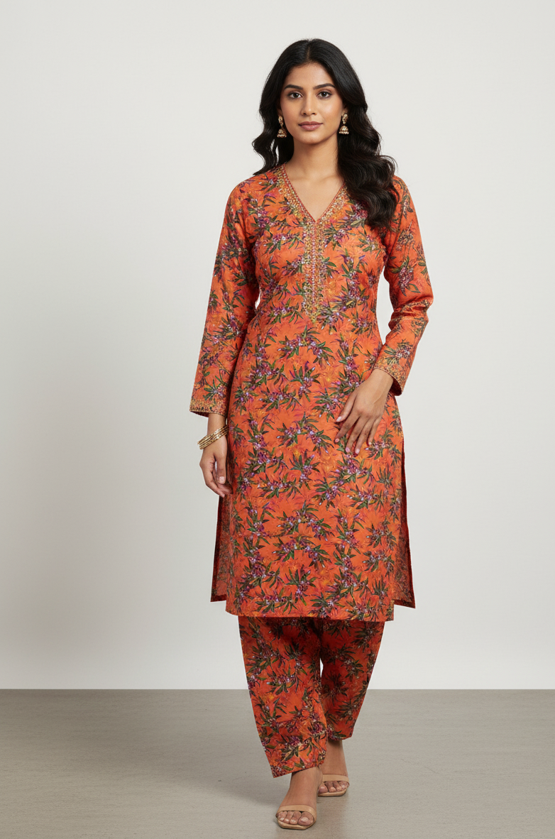 2 Piece Digital Print Khaddar Suit 19