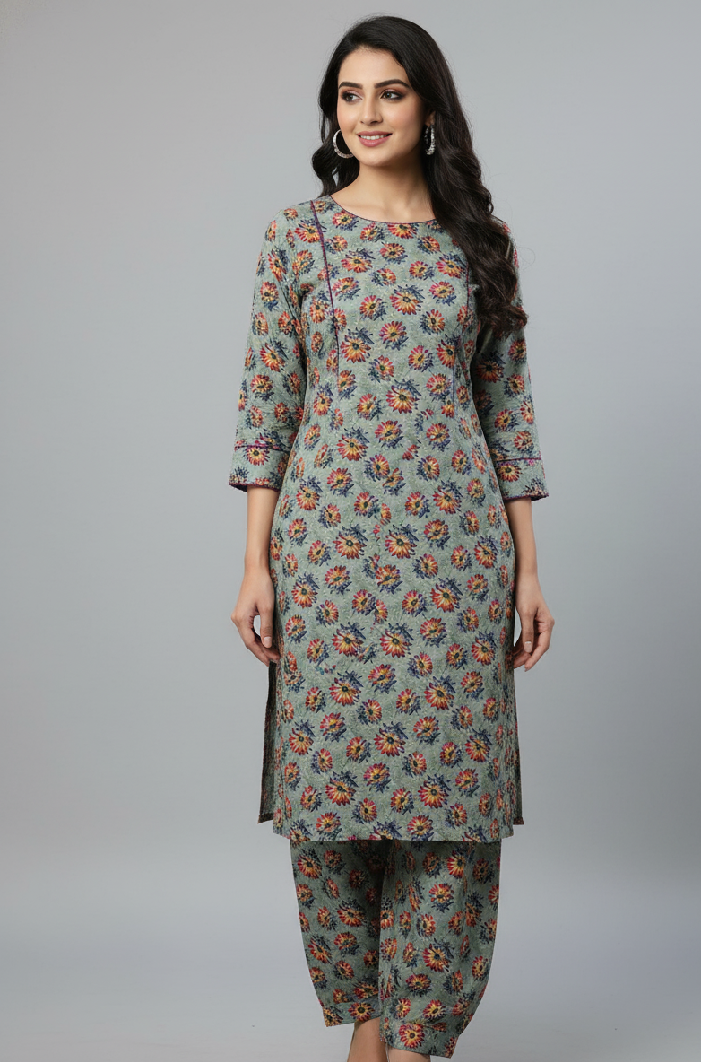 2 Piece Digital Print Khaddar Suit 20