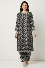 2 Piece Digital Print Linen Suit 22