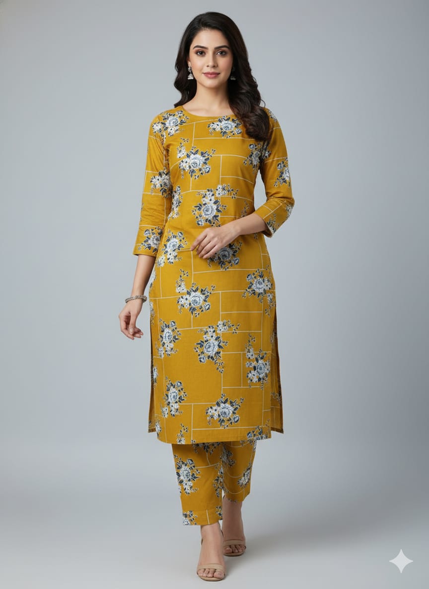 2 Pcs Ladies Suit  Des  123