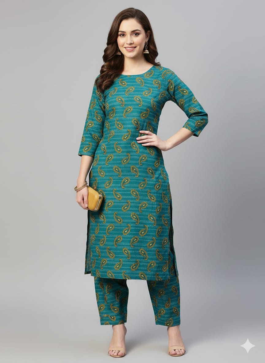 2 Pcs Ladies Suit  Des  124