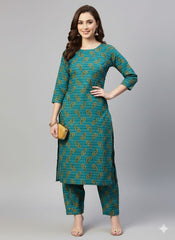 2 Pcs Ladies Suit  Des  124