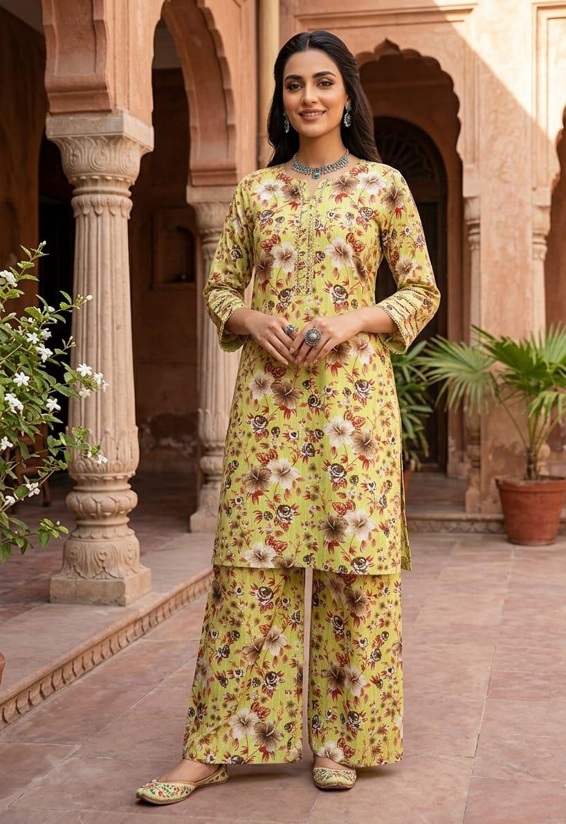 2 Pcs Ladies Suit  Des  125
