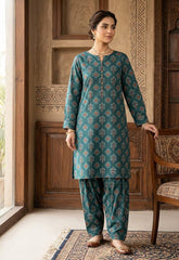 2 Pcs Ladies Suit  Des  126