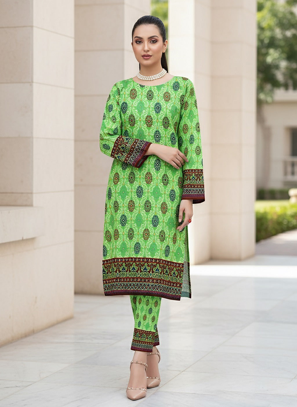 2 Pcs Ladies Suit  Des  127