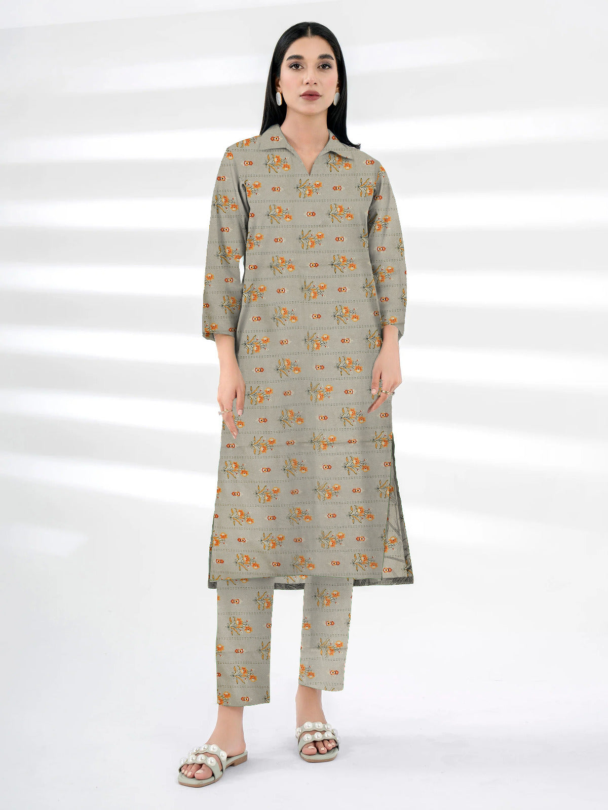 2 Pcs Unstitched Ladies Suit 29