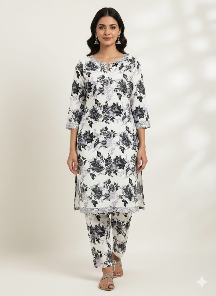 2 Pcs Ladies Suit  Des  129