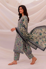 3 Pcs Lawn Unstitched Suit 502