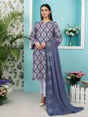 3 Pcs Lawn Unstitched Suit 530