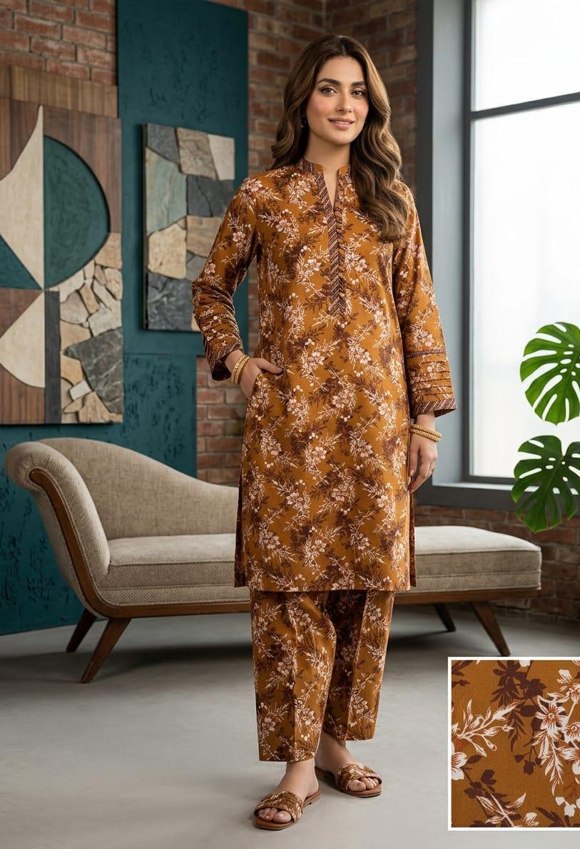 2 Pcs Ladies Suit  Des  133