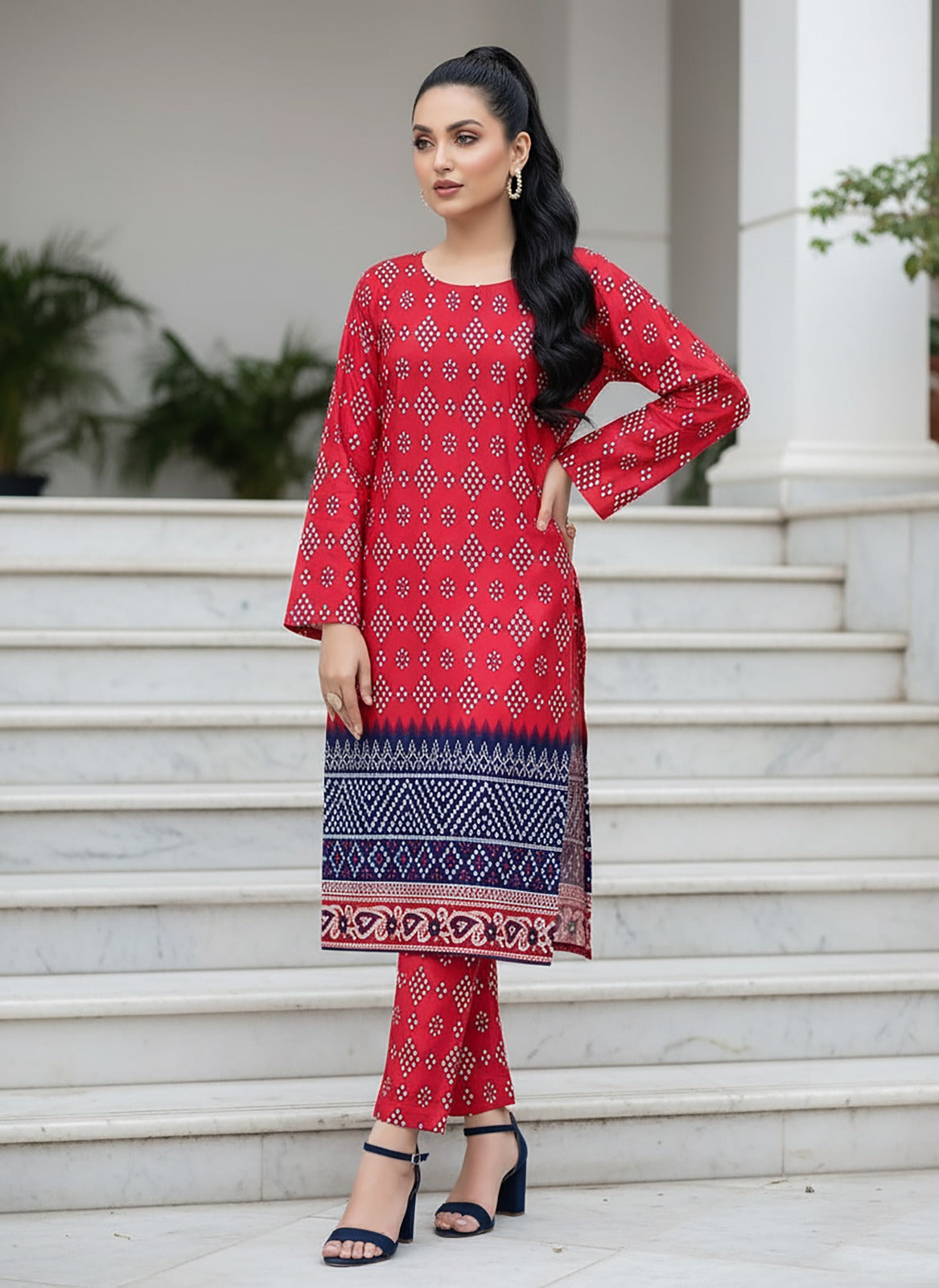 2 Pcs Ladies Suit  Des  134