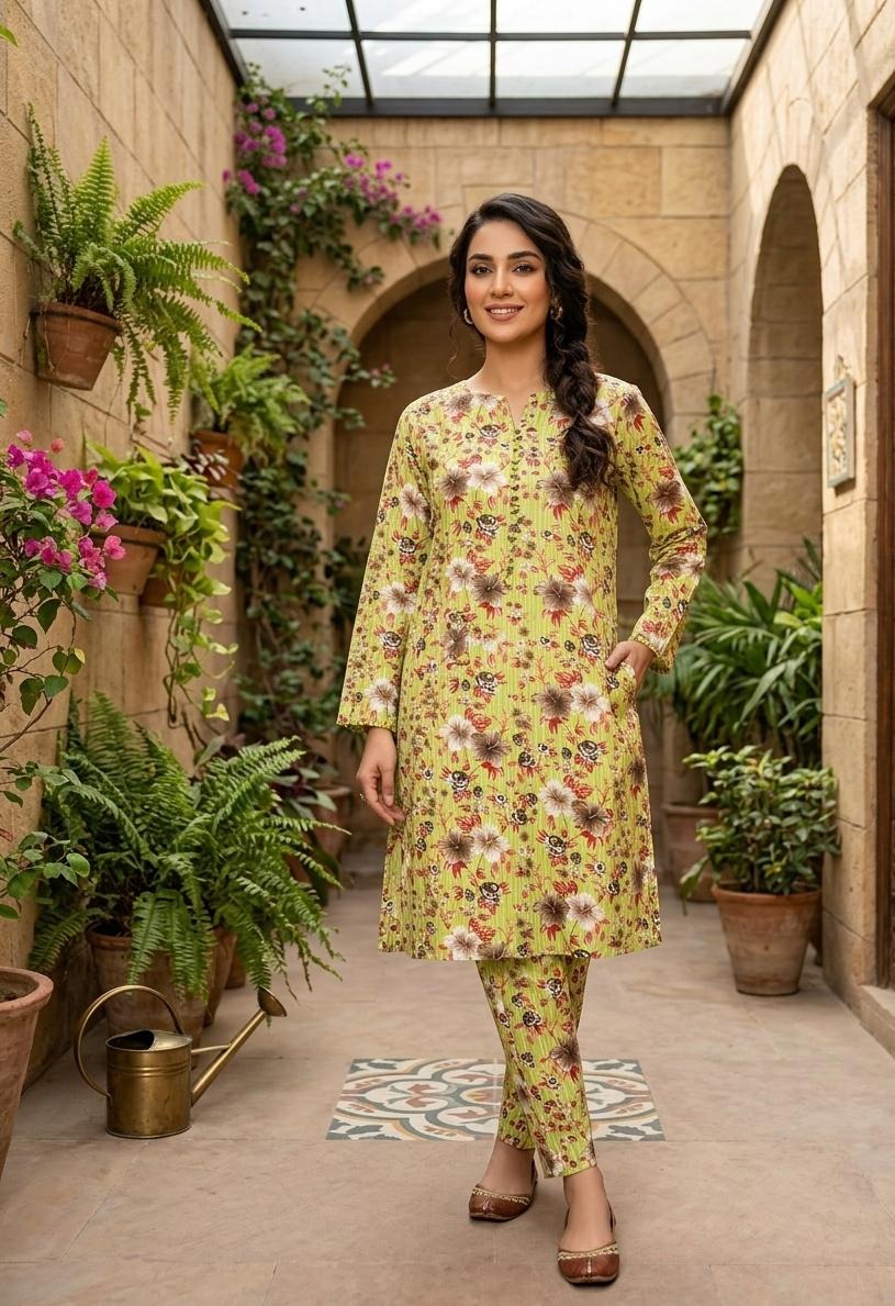 2 Pcs Ladies Suit  Des  137