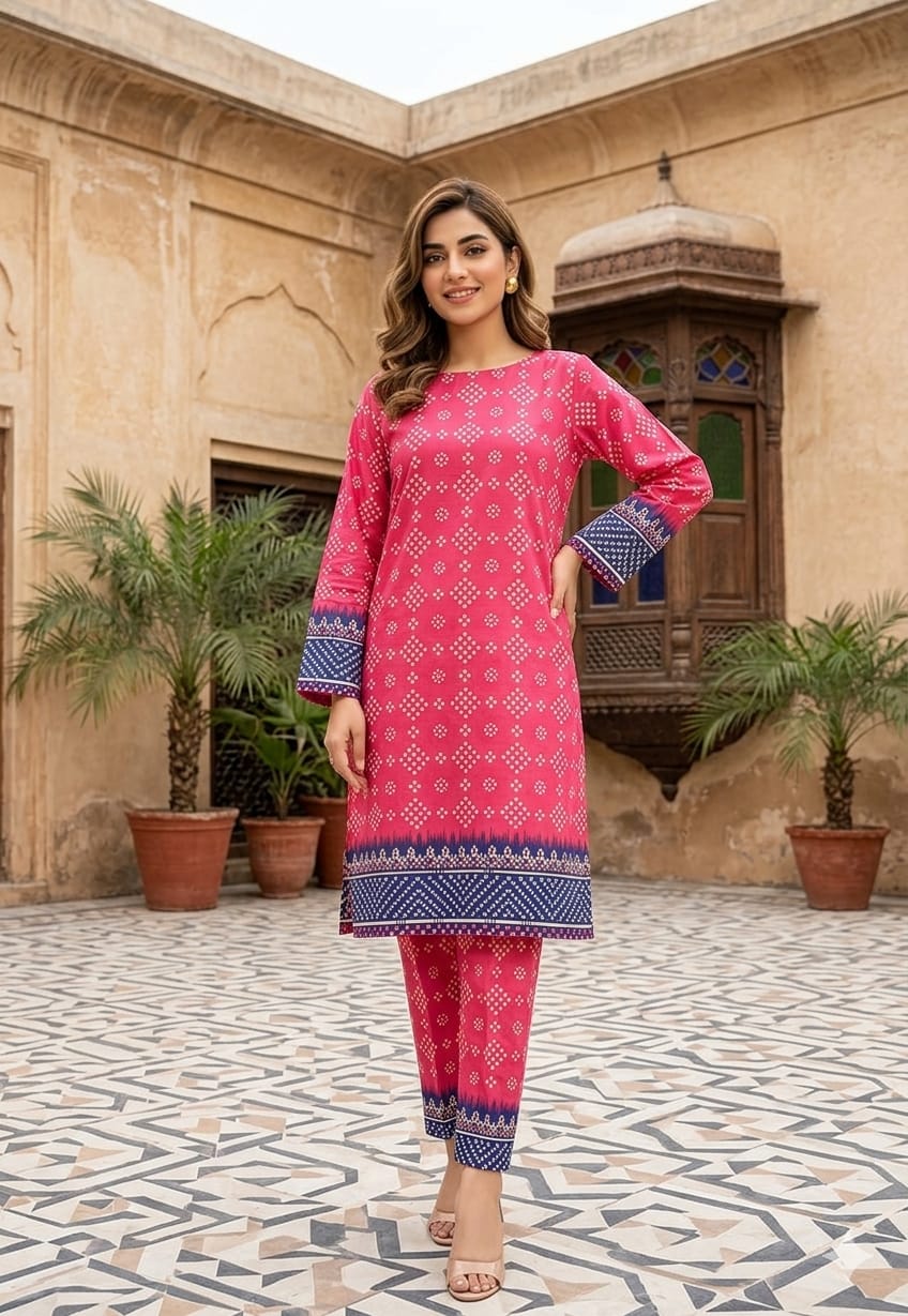 2 Pcs Ladies Suit  Des  140