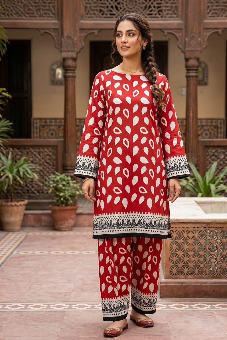 2 Pcs Ladies Suit  Des  140