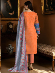 3 Pcs Lawn Unstitched Suit 543