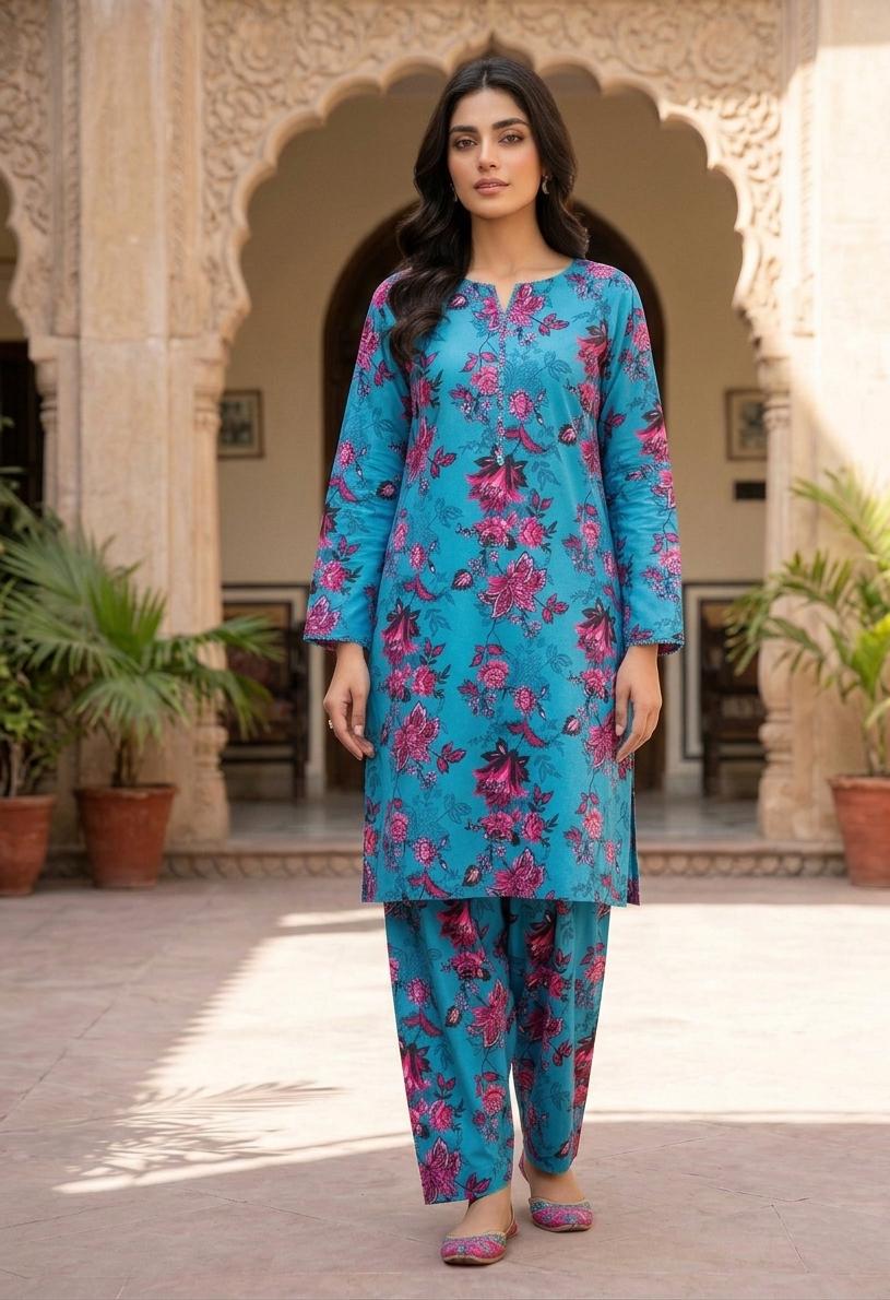 2 Pcs Ladies Suit  Des  144