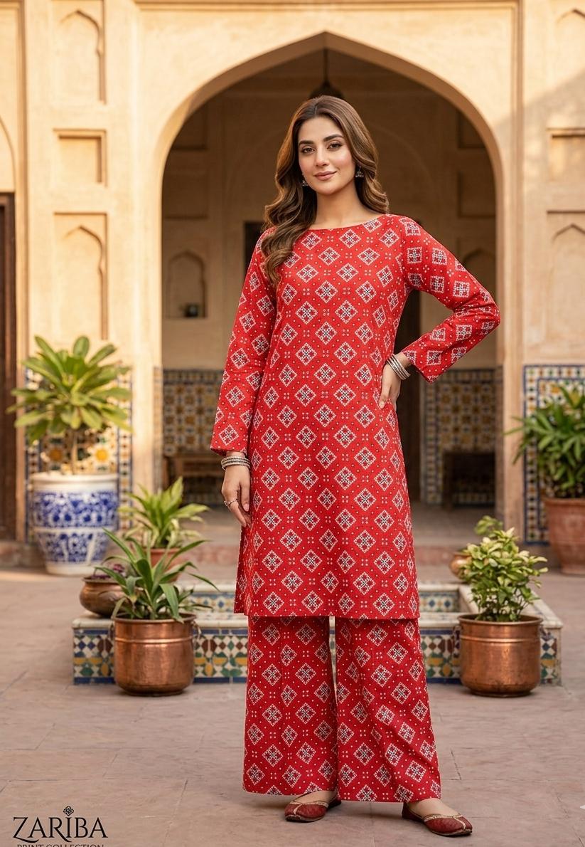 2 Pcs Ladies Suit  Des  145