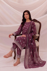 3 Pcs Lawn Unstitched Suit 504