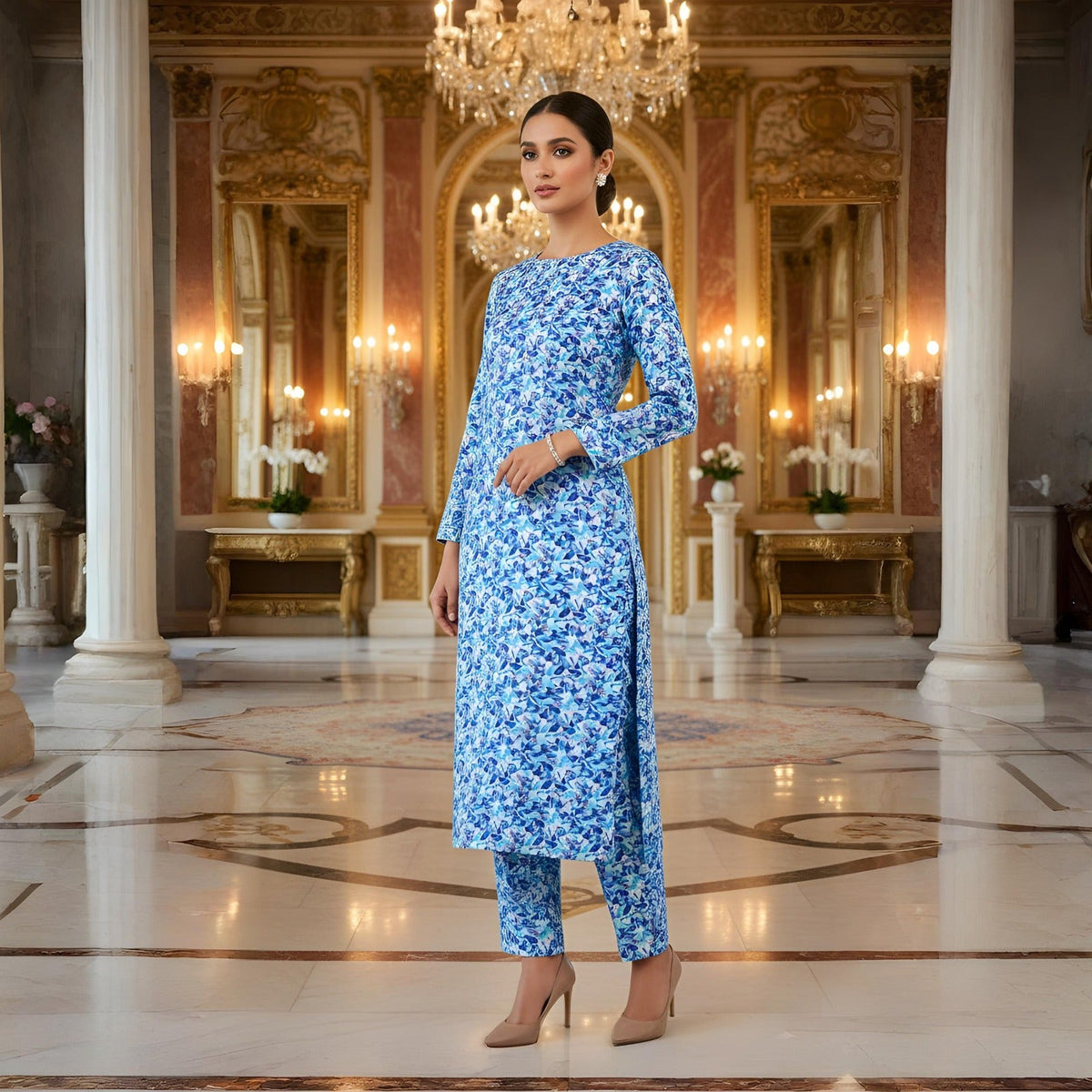 2 Pcs Ladies Suit  Des  151