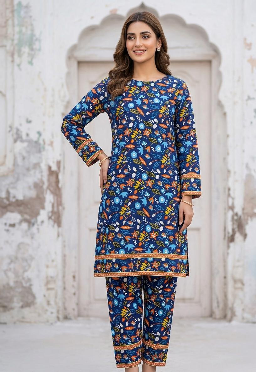 2 Pcs Ladies Suit  Des  152