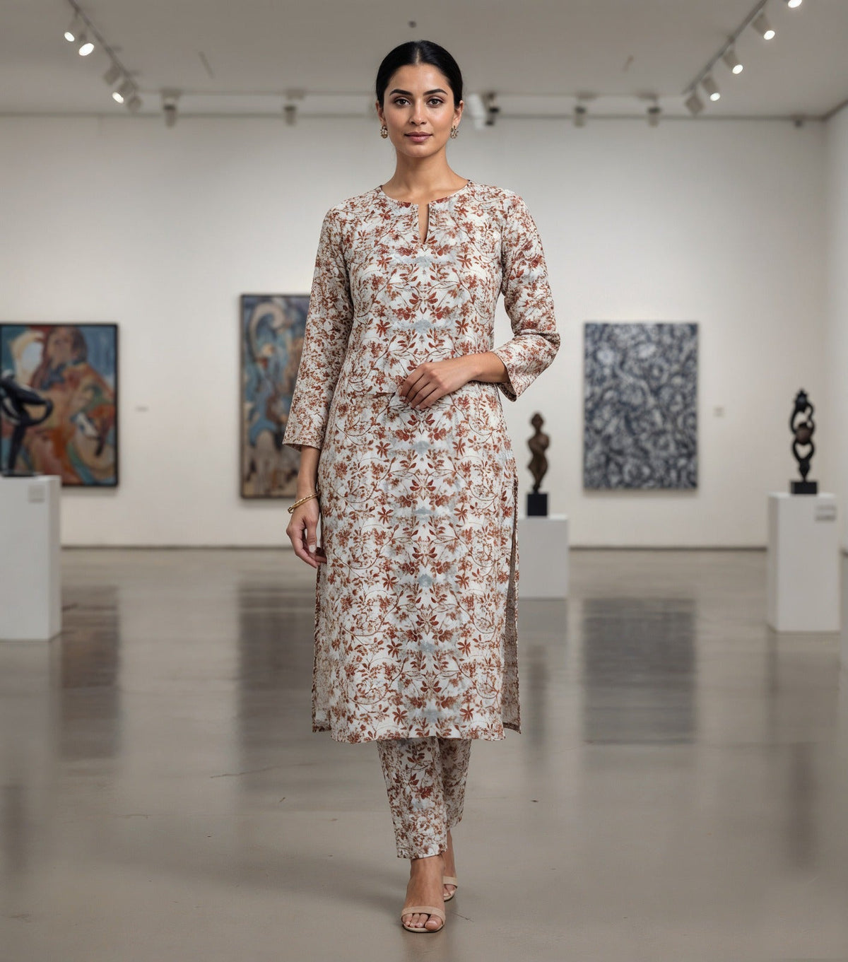 2 Pcs Ladies Suit  Des  154