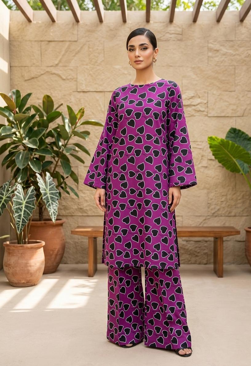 2 Pcs Ladies Suit  Des  157