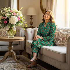 2 Pcs Ladies Suit  Des  157