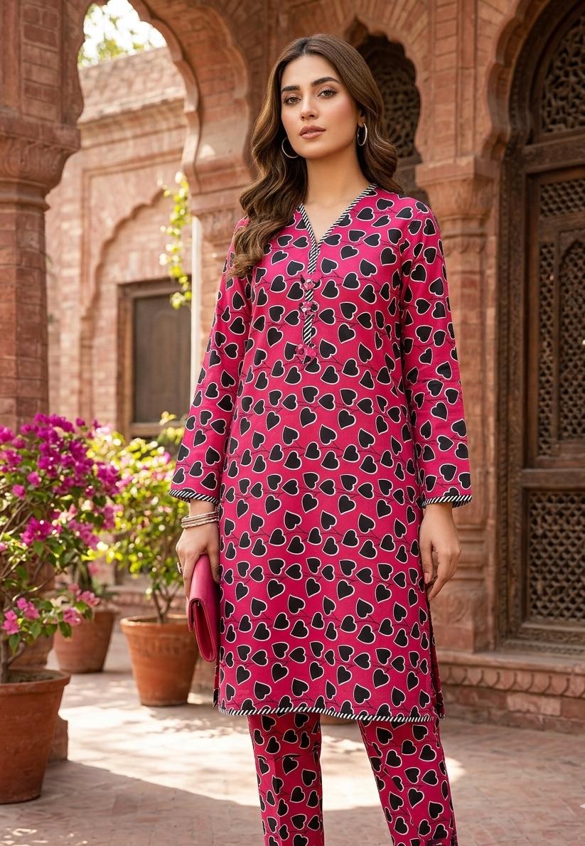 2 Pcs Ladies Suit  Des  162