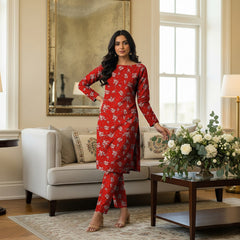 2 Pcs Ladies Suit  Des  165