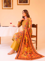 3 Pcs Lawn Unstitched Suit 565