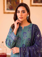 3 Pcs Lawn Unstitched Suit 566