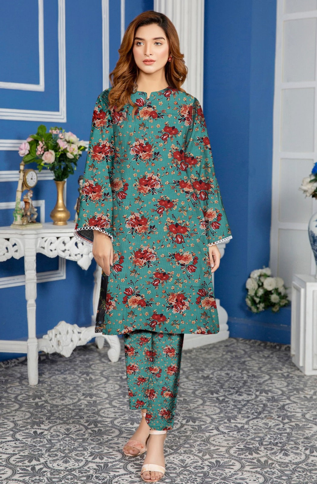 2 Pcs Ladies Suit  Des  172