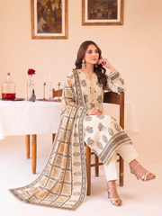 3 Pcs Lawn Unstitched Suit 574