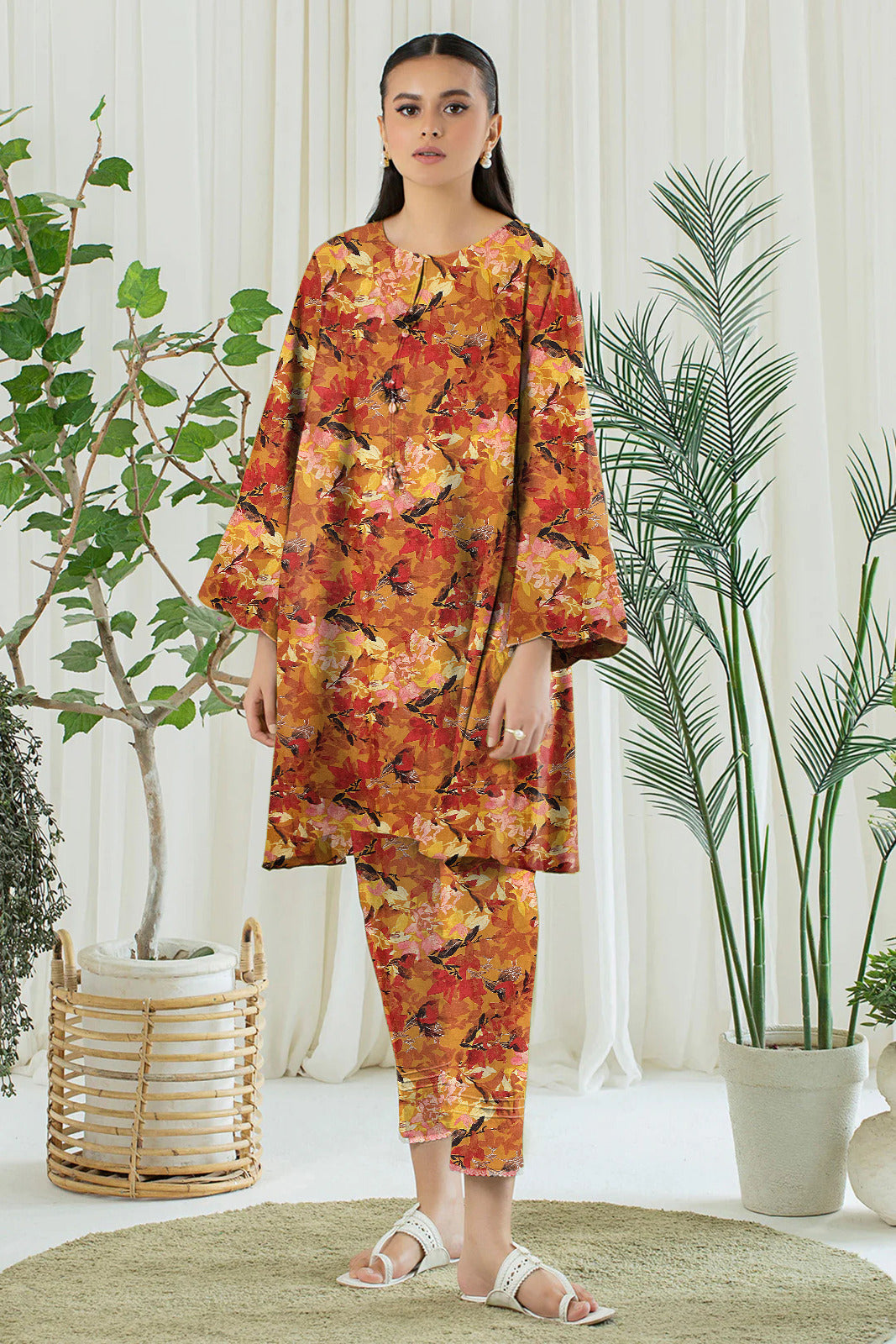 2 Pcs Unstitched Ladies Suit 8