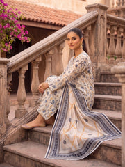 3 Pcs Lawn Unstitched Suit 584