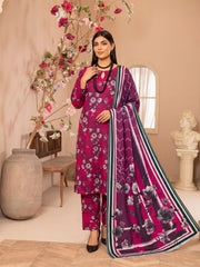 3 Pcs Lawn Unstitched Suit 589
